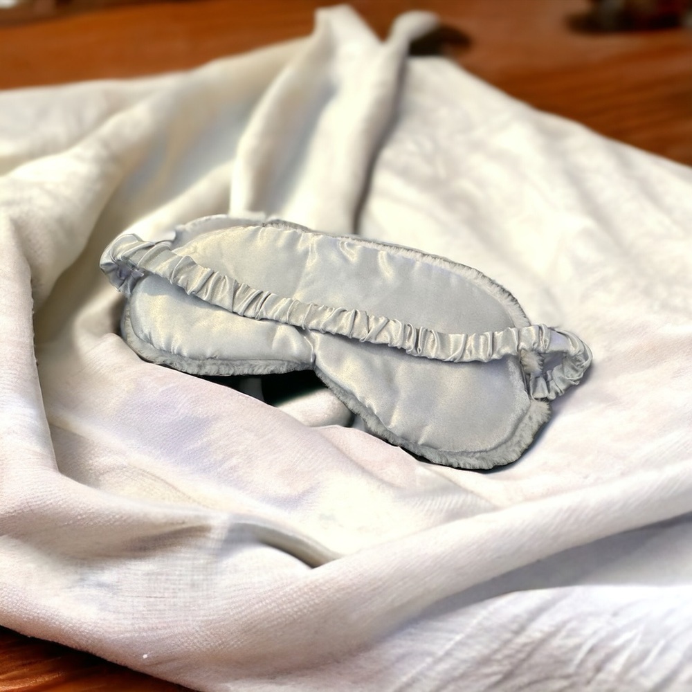 NEW Airplane Mode Plush Sleep Mask Travel Eye Mask Gray - Picture 7 of 7